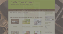 Desktop Screenshot of dietetiqueconseil.com