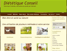 Tablet Screenshot of dietetiqueconseil.com